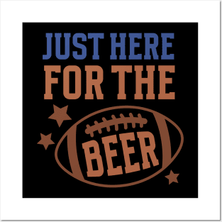 Football and Beer Funny Tee Shirt Posters and Art